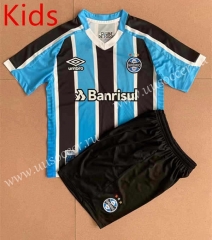 2022-23 Grêmio FBPA Home Blue&Black kids  Soccer Uniform-AY