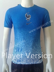 Player Version2022-23  France  Blue&White Thailand Soccer Jersey AAA-807