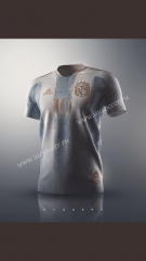 Retro version Argentina Home White & Blue Thailand Soccer Jersey AAA-2027