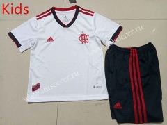 2022-23 Flamengo Away White Kid/Youth  Soccer Uniform-507