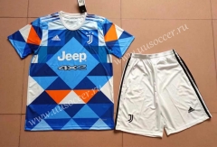2022-23  Juventus 3rd Away Blue Soccer Uniform-718