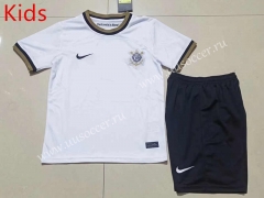 2022-23 Corinthians Home White kids Soccer Uniform-507