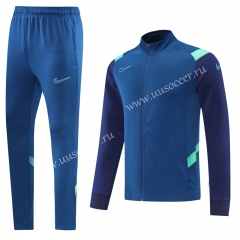 2022-23  Nike azure  Soccer Jacket Uniform -LH