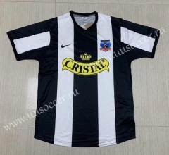 1999 CD Colo-Colo 2nd Away Black& White Thailand Soccer Jersey AAA-512