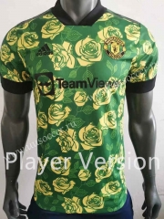 Player version 2022-23 rose edition  Manchester United Green Thailand Soccer jersey AAA-518