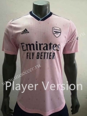 Player version  2022-23 Arsenal 2nd Away Pink  Thailand Soccer Jersey AAA-518