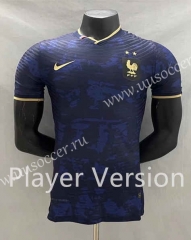 Player Version2022-23 special edition France Blue Thailand Soccer Jersey AAA-CS