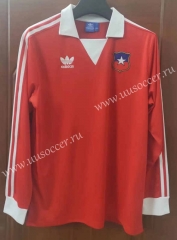 1982 Retro Version Chile Home Red LS Thailand Soccer Jersey AAA-7T