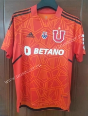 2022-23 Universidad de Chile Goalkeeper  Orange Thailand Soccer Jersey-7T