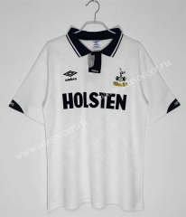 1991-93Tottenham Hotspur Home White Thailand Soccer Jersey AAA-c1046