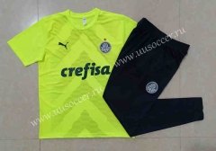 2022-23 Palmeiras Fluorescent  Green Short-sleeved Thailand Soccer Tracksuit-815