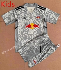 2022-23  New York Red Bulls Goalkeeper Grey kids  Soccer Uniform-AY