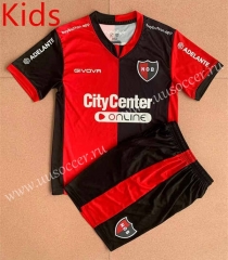 2022-23  Club Atlético Newell's Old Boys Home Red&Black kids Soccer Uniform-AY