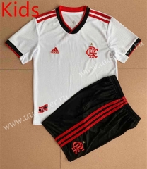 2022-23  Flamengo Away White kids Soccer Uniform-AY