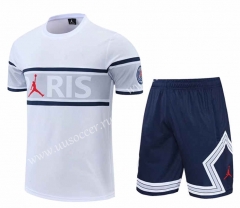 2022-23 Paris SG White  Thailand Soccer Training Uniform-4627