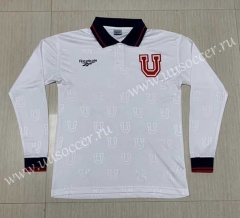 1998 Retro Version  Universidad de Chile Away White Thailand LS Soccer Jersey AAA-512