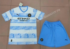 2022-23 Classic Edition Manchester City Home Blue&White  Soccer Uniform-718