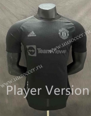 Player version 2022-23 joint name  Manchester United Black Thailand Soccer jersey AAA-GB