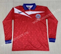 1998 Retro Version Chile Home Red LS Thailand Soccer Jersey AAA-512