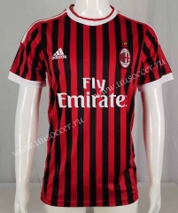 Retro Version11-12 AC Milan Home Black&Red Thailand Soccer Jersey AAA-503