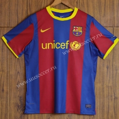 2010-11 Retro Version Barcelona Home Red& Blue Thailand Soccer Jersey AAA-SL