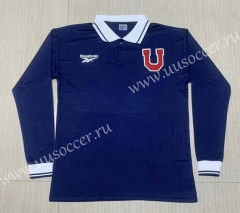 1998 Retro Version  Universidad de Chile Royal Blue Thailand LS Soccer Jersey AAA-512