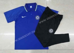 2022-23 Chelsea Cai Blue Thailand Polo Uniform-815