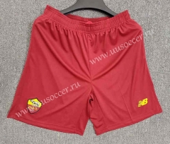 2022-23 Roma Home Red Thailand Soccer Shorts-5799
