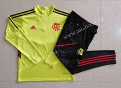 2022-23 Flamengo Yellow  Thailand Tracksuit Uniform-815