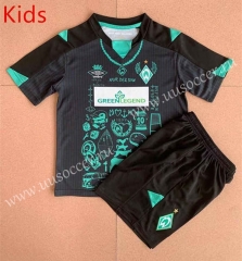 2022-23 Commemorative Edition  Werder Bremen Black kids Soccer Uniform-AY