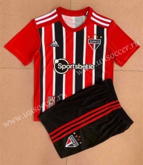 2022-23 São Paulo Away Red&Black Soccer Uniform-AY