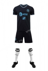 2022-23 Club America 2nd Away Black  Soccer Blank  Uniform-AY