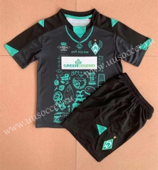 2022-23 Commemorative Edition  Werder Bremen Black Soccer Uniform-AY