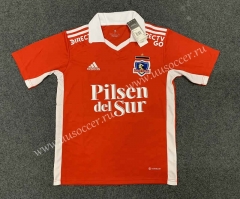 2022-23 Colo-Colo 2nd Away Red Thailand Soccer Jersey-GB