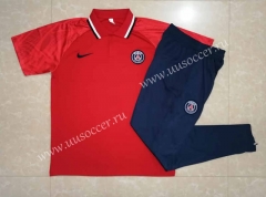 2022-23 Nike Psg Red Thailand Polo Uniform-815