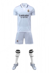 2022-23 Real Madrid Home White  Soccer Blank Uniform-9031