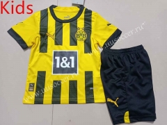 2022-23 Borussia Dortumund Home Yellow  Youth/Kids Soccer Uniform-507