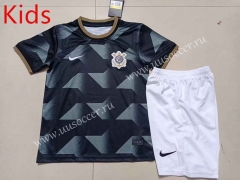 2022-23 Corinthians Away Black kids Soccer Uniform-507