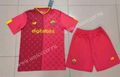 2022-23  Roma  Home Red  Soccer Uniform-718
