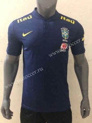 2022-23 Brazil on cyan  Thailand Training Soccer Jersey-416