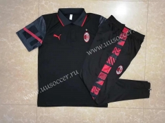 2022-23  AC Milan Black  Thailand Polo Uniform-815