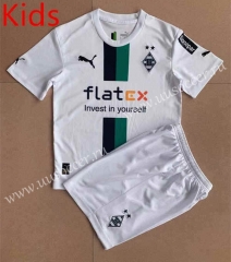 2022-23 Borussia Mönchengladbach Home White kids Soccer Uniform-AY