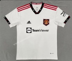 2022-23  Manchester United Away White Thailand Soccer jersey AAA