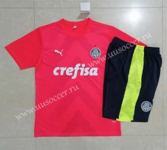 2022-23 Palmeiras Red Short-sleeved Thailand Soccer Tracksuit-815