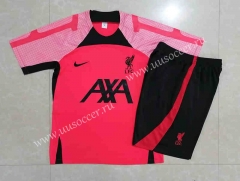 2022-23  Liverpool Red Thailand Short-Sleeve Soccer Tracksuit Uniform-815