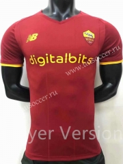 Player Version 2021-2022 AS Roma Home Red Thailand Soccer Jersey AAA-609