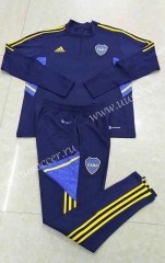 2022-23 Boca Juniors Royal Blue Thailand Soccer Tracksuit Uniform-411
