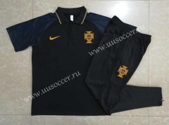2022-23 Portugal Black  Thailand Polo Uniform-815