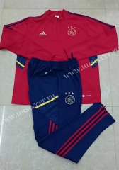 2022-23 Ajax Red Thailand Soccer Tracksuit -411