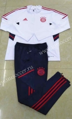 2022-23 Bayern München White Thailand Tracksuit Uniform-411